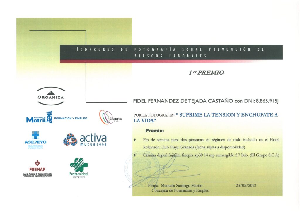 1º PREMIO FOTOGRAFIA AYUNTAMIENTO DE MOTRIL