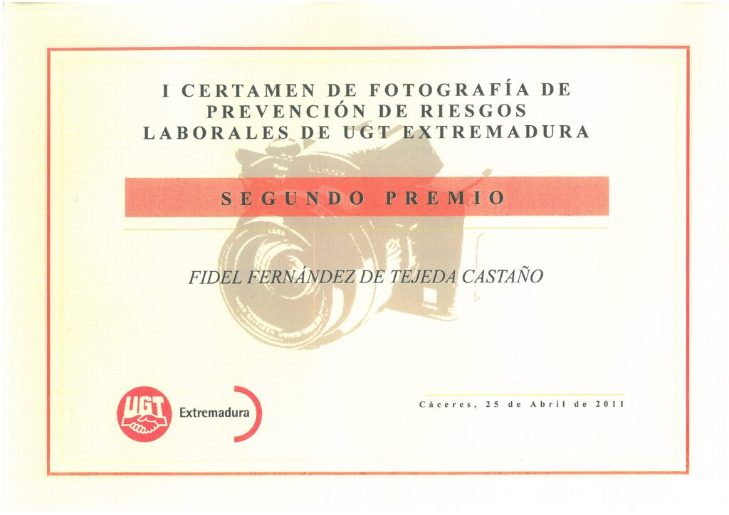 2º PREMIO CERTAMEN FOTOGRAFICO UGT