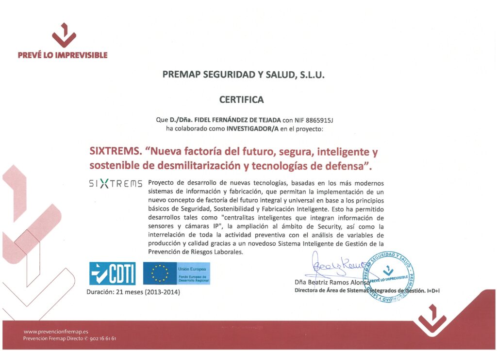 PROYECTO I+D+I SIXTREMS